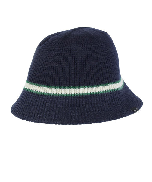 エクストララージ(XLARGE)ニットハット CONTRAST STRIPE CRUSHER HAT 101233051010-NAVY