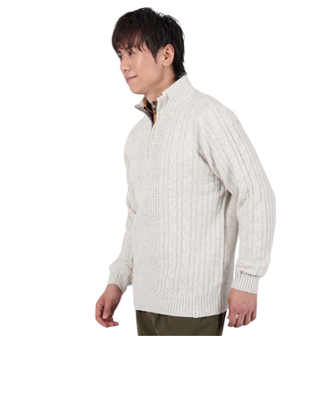 エルケクス（ELKEX）ニット STAND 長袖ハーフジップ EKM3FA0006 IVR