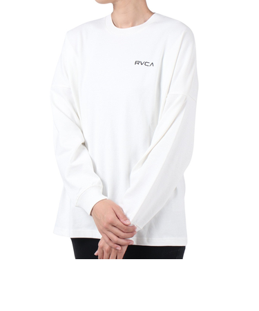 ルーカ（RVCA）BANDANA BOX LOGO 長袖Tシャツ BD044066 WHT