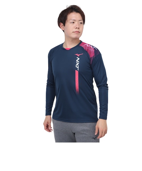 アシックス（ASICS）バレーボールウェア バレー応援Tシャツ 男子 日本