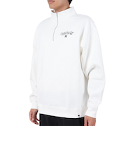 ディーシーシューズ（DC SHOES）GRAFFITI ハーフジップ スウェットシャツ 23FWDPO234085YWHT