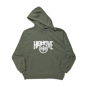 HFF ロゴ スウェット フーディ 88000111 OLV