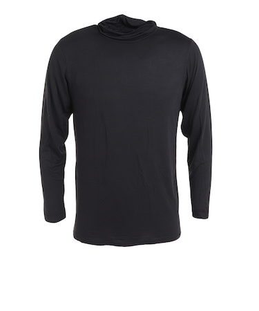 クー（Coo.）ヒートクロス 薄手 長袖タートルネックアンダーシャツ 891CO3ES0023 BLK 防寒