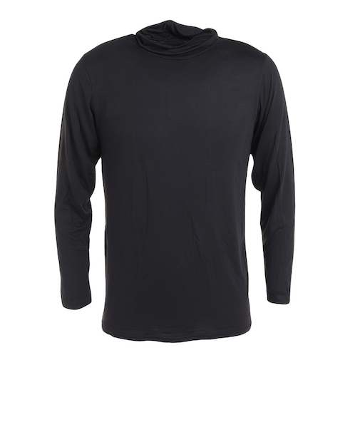 クー（Coo.）ヒートクロス 薄手 長袖タートルネックアンダーシャツ 891CO3ES0023 BLK 防寒