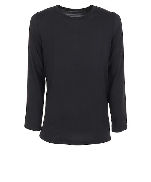 クー(Coo.)ジュニア ヒートクロス 薄手 長袖クルーネックアンダーシャツ 893CO3ES0029 BLK 防寒