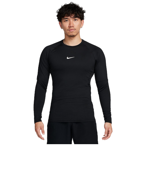 Nike ブラウン 長袖 ウォームアップウェア ナイキ（NIKE）プロ ウォーム ロングスリーブトップ FB7983-010