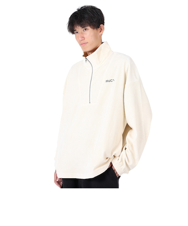 ルーカ（RVCA）CORD HALF ZIP TOP トレーナー BD042154 ANW