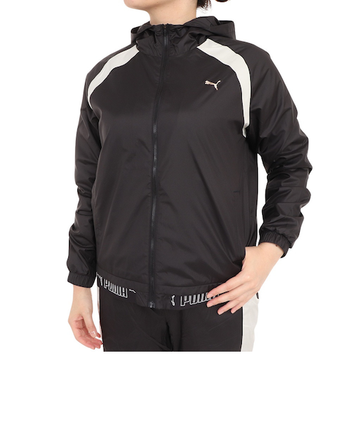 プーマ（PUMA）裏起毛トリコット ウーブン ジャケット 524294 01 BLK