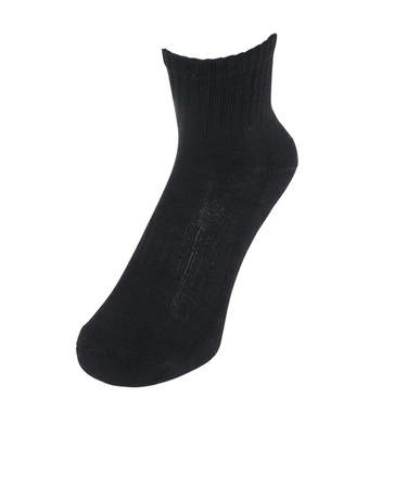 クー（Coo.）ソックス 3足組 HEAT-X アンクル 895Q3OK0284 BLK 防寒