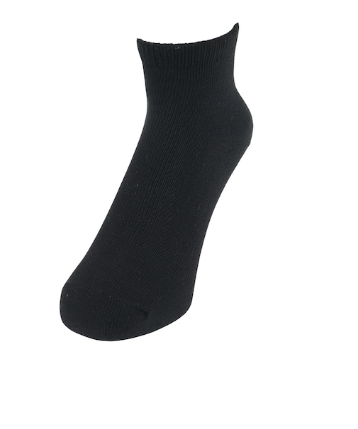 クー（Coo.）ソックス 2足組 3層 アンクル 895Q3OK0298 BLK