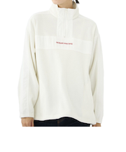 オーシャンパシフィック（Ocean Pacific）ハーフジップ切り替え裏起毛ワッフルプルオーバー 553004IVO