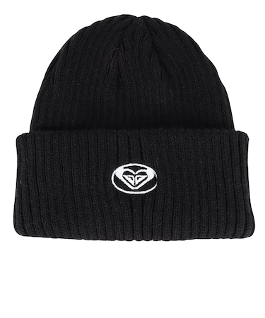 ロキシー（ROXY）ニット帽 HONOLUA BAY ビーニー 23FWRBE234306BLK 防寒 フリーサイズ 黒
