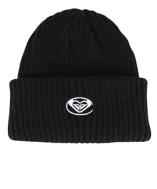 ロキシー（ROXY）ニット帽 HONOLUA BAY ビーニー 23FWRBE234306BLK 防寒 フリーサイズ 黒