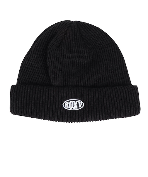 ロキシー（ROXY）ニット帽 CAMDEN 2WAY ビーニー 23FWRBE234307BLK 防寒 フリーサイズ 黒