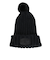 ロキシー（ROXY）ニット帽 TO THE SUN ビーニー 23FWRBE234308BLK 防寒 フリーサイズ ポンポン 黒