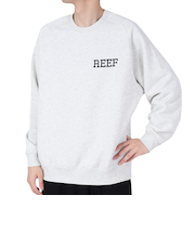 リーフ（REEF）ロゴ クルーネックスウェット RFSWM2301-H.GRY
