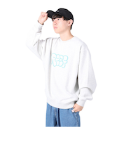 リーフ（REEF）ロゴ クルーネック スウエット RFPKM2302-H.GRY