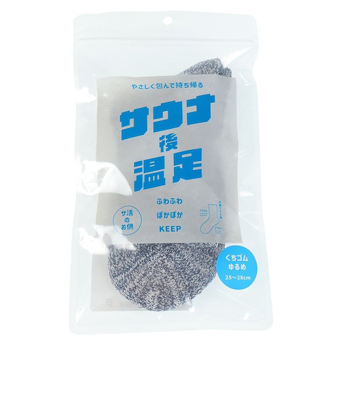 クー（Coo.）サウナ後 温足 ソックス 894Q3OK0316 NVY