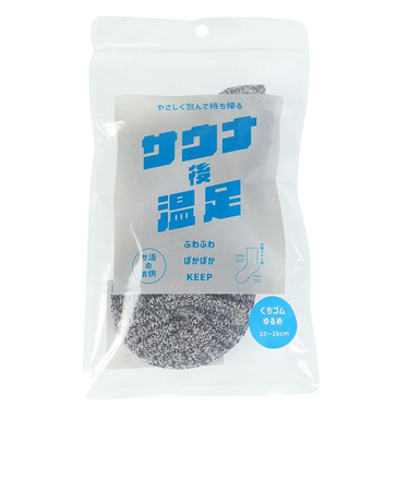 クー（Coo.）サウナ後 温足 ソックス 894Q3OK0317 BLK