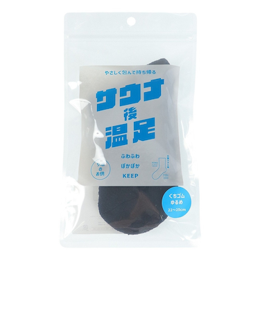クー（Coo.）サウナ後 温足 ソックス 895Q3OK0314 BLK