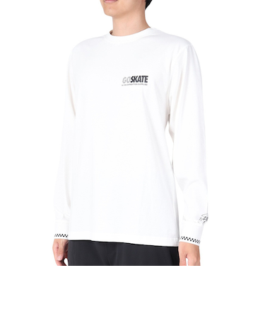 GO SKATE 長袖Tシャツ SL23FWM-APP010WHT