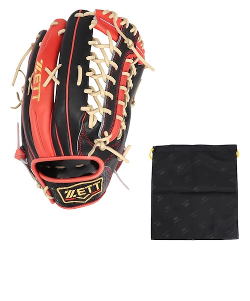ゼット（ZETT）軟式用グラブ 外野手用 野球グローブ 一般