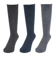 クー（Coo.）HEAT-X 3足組 クルー ソックス CGYNVYBLK 894Q3OK0281 CGY 防寒