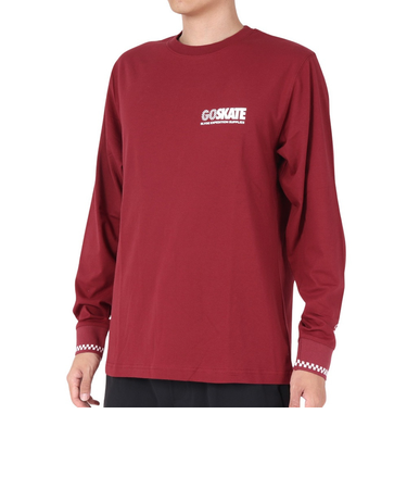 GO SKATE 長袖Tシャツ SL23FWM-APP010RED