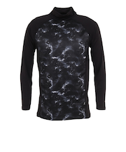 WIND-X 長袖ハイネックシャツ UW3F0004-WA891-GRASCBLK M-LLサイズ 裏起毛