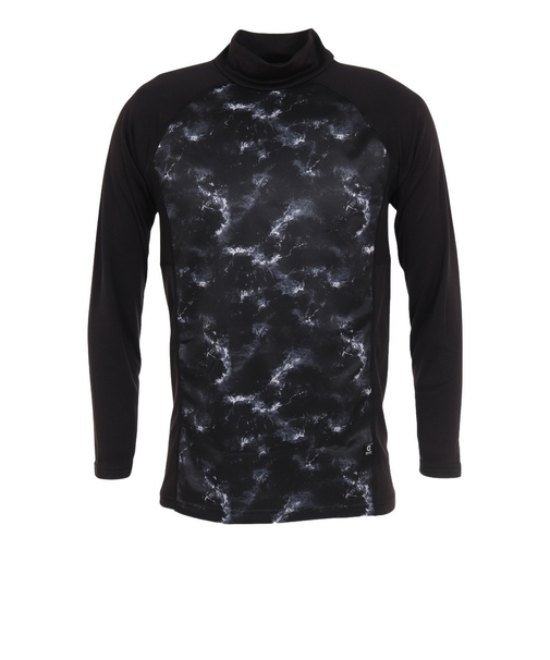 WIND-X 長袖ハイネックシャツ UW3F0004-WA891-GRASCBLK M-LLサイズ 裏起毛