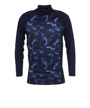 WIND-X 長袖ハイネックシャツ UW3F0004-WA891-GRASCNVY