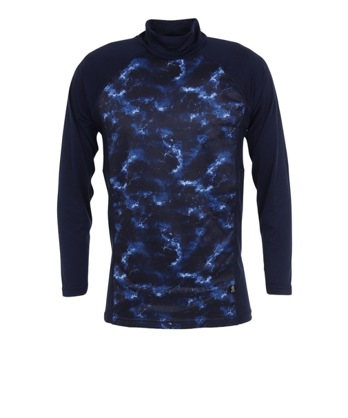 WIND-X 長袖ハイネックシャツ UW3F0004-WA891-GRASCNVY