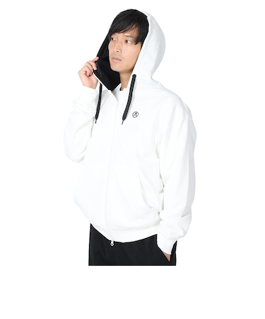 エアボーン（ARBN）スウェット長袖フーディー2 AB23FWM-APP414WHT