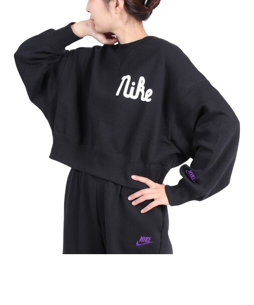 ナイキ（NIKE）スウェット トレーナー スポーツウェア オーバーサイズド クルーネック フリース スウェットシャツ FQ7978-010