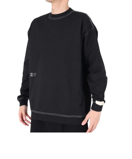 ニューバランス（new balance）1000 リブ裾ロングスリーブ Tシャツレギュラーフィット AMT35101BK