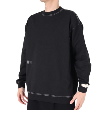 ニューバランス(new balance)1000 リブ裾ロングスリーブ Tシャツオーバーサイズフィット AMT35102BK