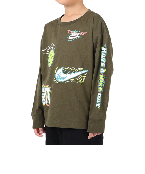 ナイキ（NIKE）ジュニア クルースウェット ART OF PLAY RELAXED 86L109-F84