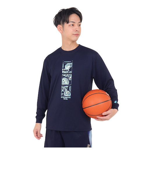 コンバース（CONVERSE）バスケットボールウェア プリント長袖シャツ CB232366L-2900