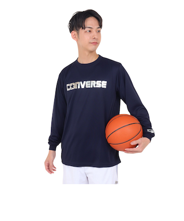 コンバース（CONVERSE）バスケットボールウェア プリント長袖シャツ CB232361L-2900