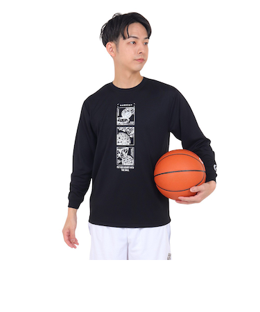 コンバース（CONVERSE）バスケットボールウェア プリント長袖シャツ CB232366L-1911