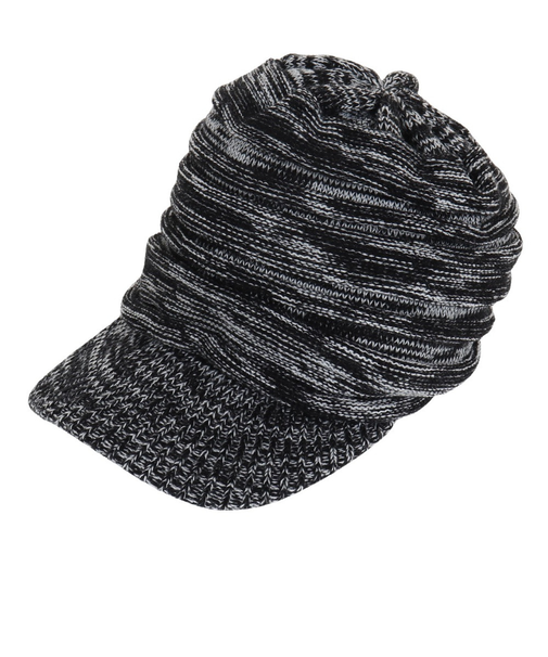 ヤックパック(YAK PAK)ニット帽 ニットキャスケット YAK-PAK-23F002 BKXWH 防寒 フリーサイズ グレー