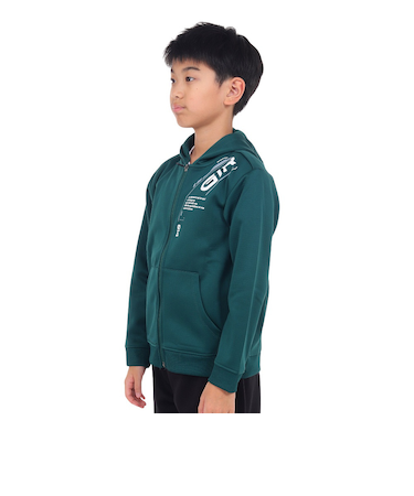 ジュニア grit フリース フルジップパーカー SW3F0042-TR862-GRCD GRN