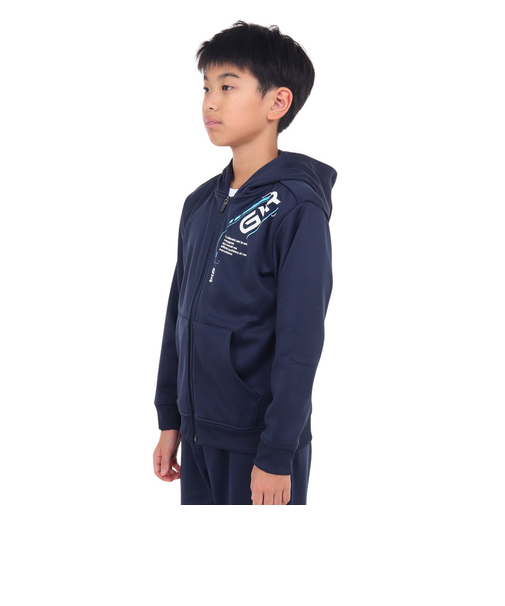 ジュニア grit フリース フルジップパーカー SW3F0042-TR862-GRCD NVY