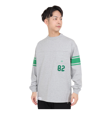 ニューバランス(new balance)900 フットボールTシャツ 長袖 AMT35110AG ロンT