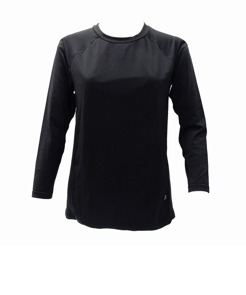 WIND-X 長袖クルーネックシャツ UW3F0007-WA892-GRASCBLK