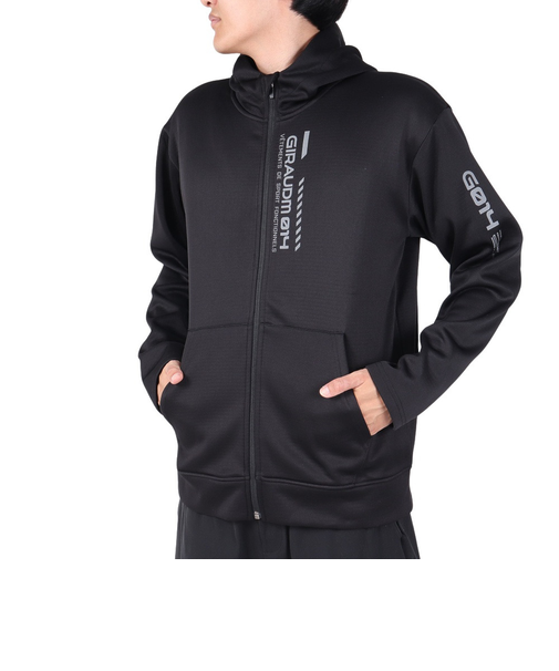 grit フリースフルジップパーカー SW3F0023-TR860-GRCD BLK