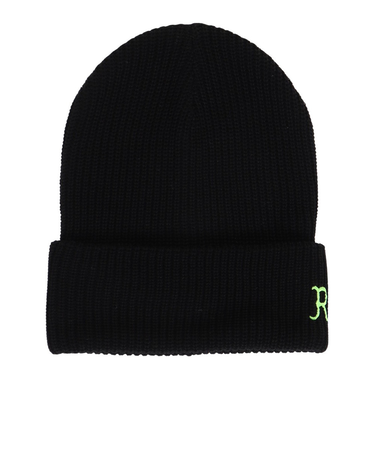 ライズ（RYZ）ニット帽 ブラックシリーズカフワッチ RZ20ST23FW0026 FGRN 防寒 黒 フリーサイズ