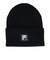 フィラ（FILA）ニット帽 ニット ワッチ 12731300601980 防寒 フリーサイズ 黒