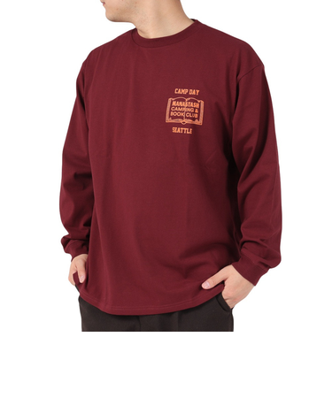 CiTee 長袖Tシャツ BOOK CLUB 792-3230025 BURDUNDY