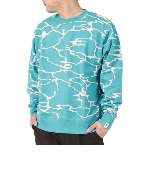 リチウムクルーネックスウェット 792-3232019 TURQUOI